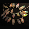 AAAA - Trully High Quality Ethiopian Opal Smooth Polished Marquise Briolett Size 4x8 -5x14.5 mm approx 21pcs Every Pcs Beautifull Fire